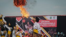 Illustrasi akulturasi budaya lokal menyatukan masyarakat modern yang rukun dan harmonis.