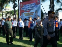 Sinergitas TNI-Polri, Danramil 1606-04/Gerung Ikuti Apel Gelar Pasukan Patuh Rinjani 2023