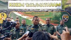 Kunjungan Kerja Ke Kodim 1606 Mataram, Danrem 162 Wira Bhakti Tegaskan Netralitas TNI Dalam Menyambut Tahun Politik