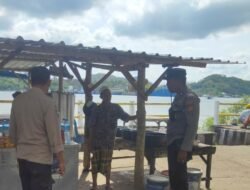 Polsek Lembar Lakukan Patroli Dialogis dan Antisipasi Kejahatan di Rest Area Tanjung Nyet