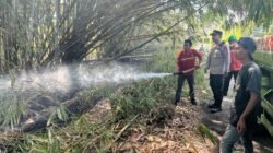 Dua Titik Kebakaran Lahan di Lembar, Polres Lombok Barat dan Pemda Kerahkan Mobil Pemadam