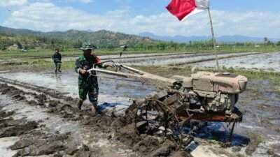 Petani Dusun Karang Bedil Terima Bantuan Babinsa untuk Pertanian Organik