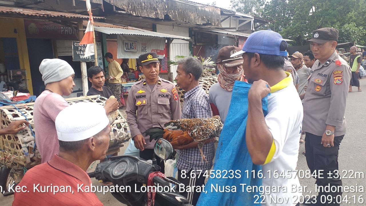 Satgas Preemtif Polres Lombok Barat Sosialisasikan Pemilu 2024
