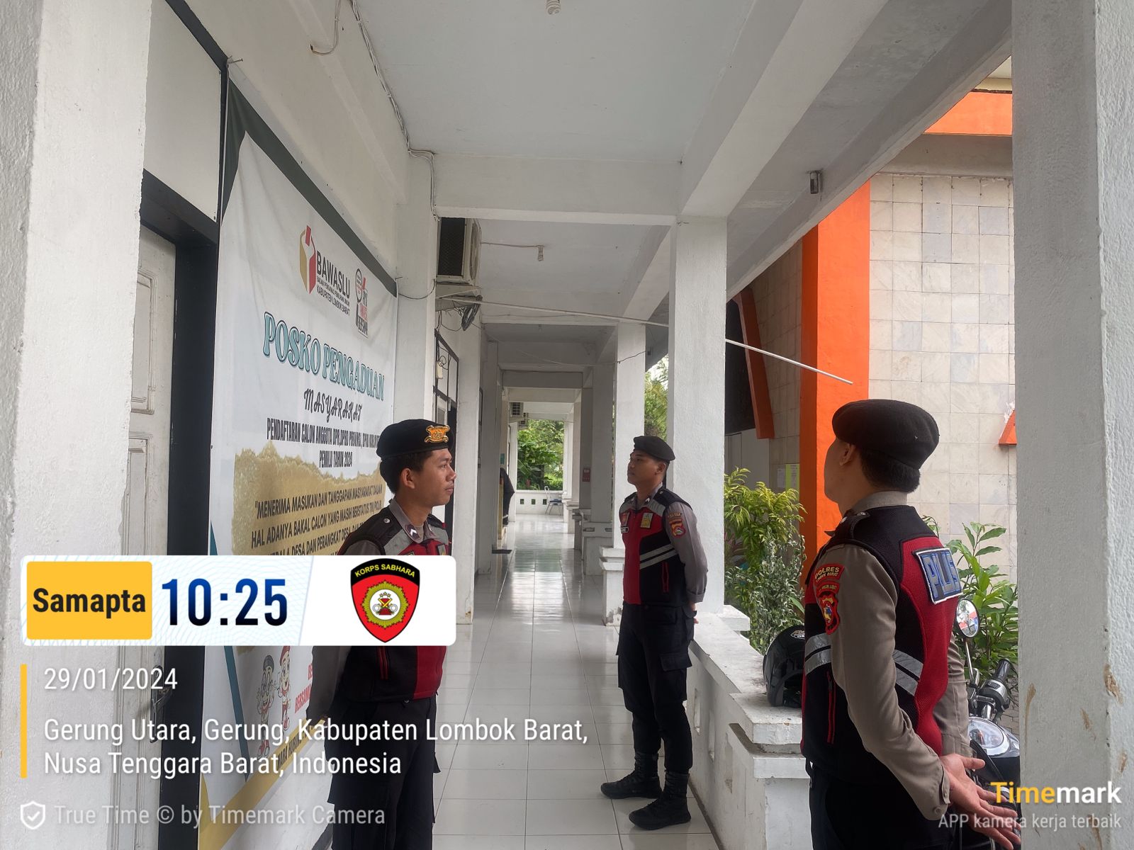 Pengamanan Kantor Bawaslu Jelang Pemilu 2024, Polres Lombok Barat Tingkatkan Pengawasan Personel