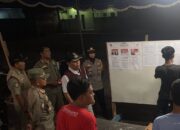 Forkopincam Kediri Patroli Malam, Pastikan Keamanan TPS dan Logistik Pemilu