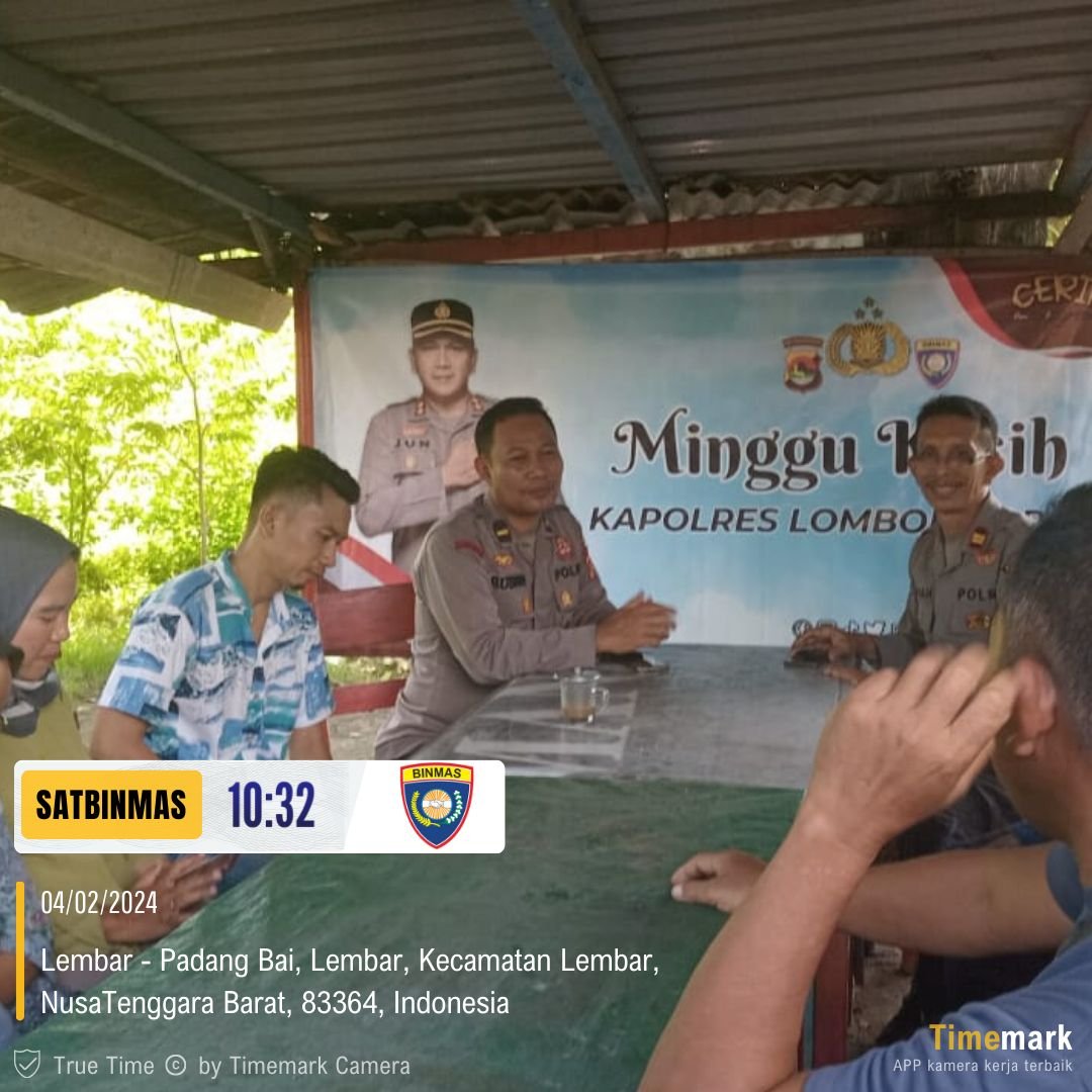 Polres Lombok Barat Sambangi Koperasi TKBM dalam Kegiatan Minggu Kasih