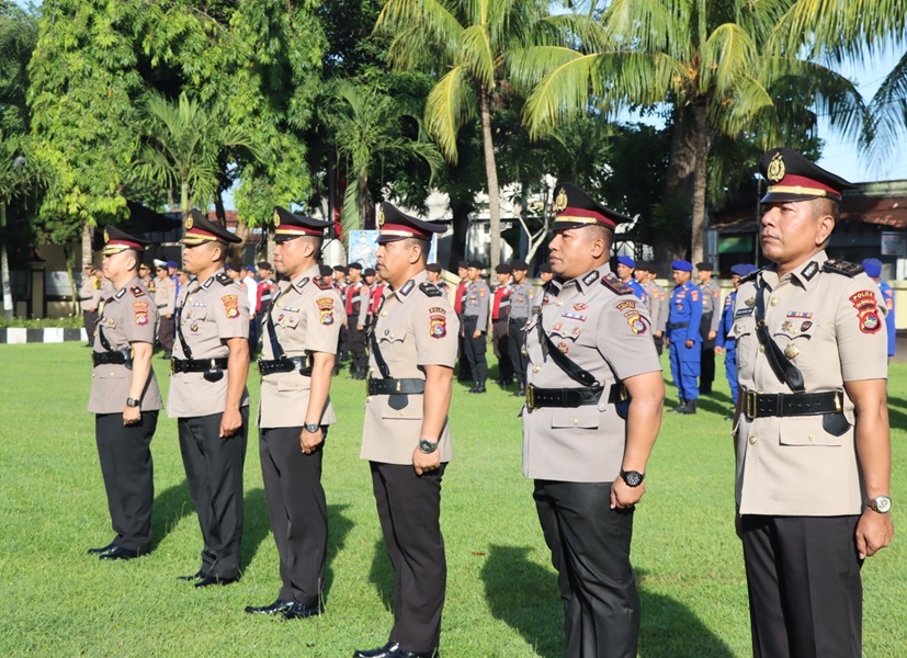 Polres Lombok Barat Sambut Pejabat Baru dan Lepas Pejabat Lama