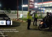 Patroli Malam Satgas Kamseltibcarlantas Polres Lombok Barat Jaga Keamanan Jelang Pemilu 2024