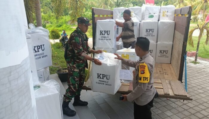 Kodim 1606/Mataram Komitmen Dukung Demokrasi, Pastikan Pengembalian Kotak Suara Aman dan Tertib