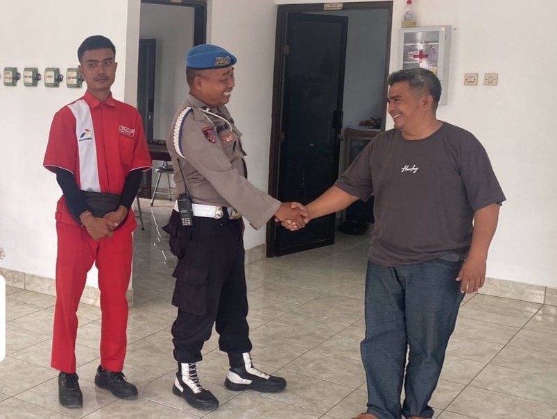 Polsek Kediri Gelar Patroli Dialogis di SPBU