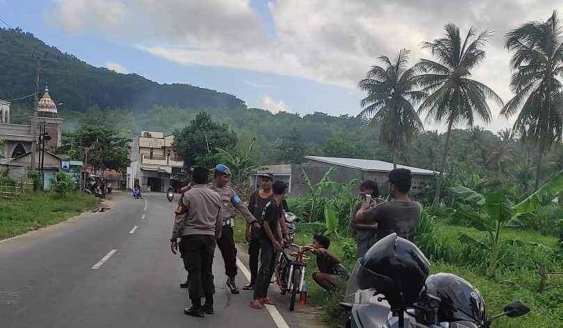 Polsek Sekotong Gelar Patroli Antisipasi Balap Liar dan Gangguan Kamtibmas di Bulan Ramadhan