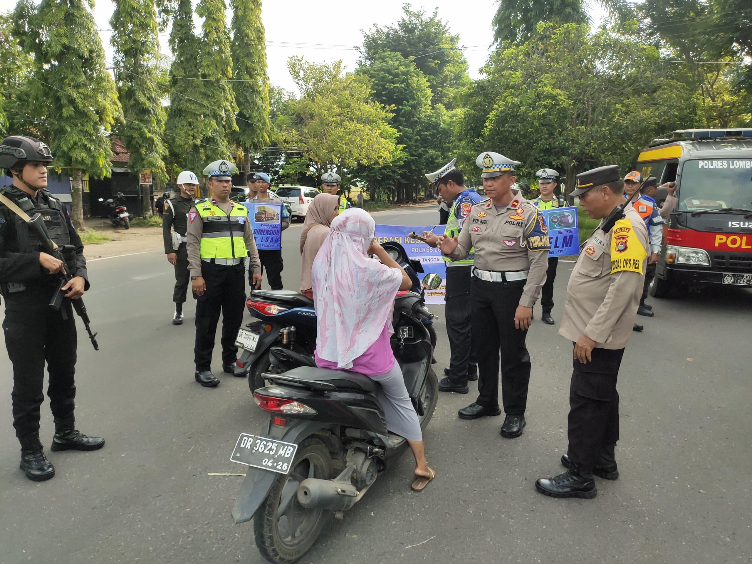 Upaya Ciptakan Kamseltibcar Lantas, Polres Lombok Barat Gelar Operasi Keselamatan Rinjani 2024