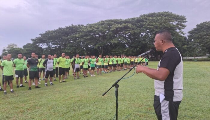 Kodim 1606/Mataram Mendorong Kesehatan dan Kesiapan Operasional Melalui Garjas Triwulan I