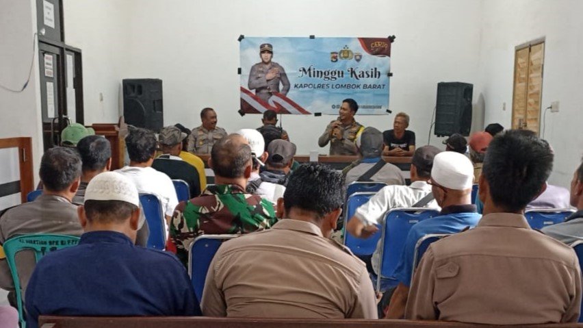 Kapolres Lombok Barat Dengarkan Aspirasi Komunitas Ojek