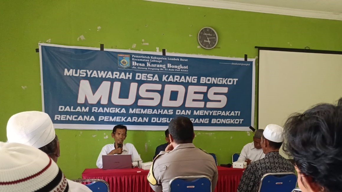 Musyawarah Pemekaran Dusun Karang Bongkot