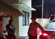 Patroli Tengah Malam Polsek Labuapi Jaga Kamtibmas di Permukiman Padat Penduduk