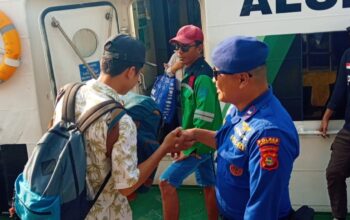 Pengamanan Keberangkatan Fast Ferry Eka Jaya di Pelabuhan Senggigi