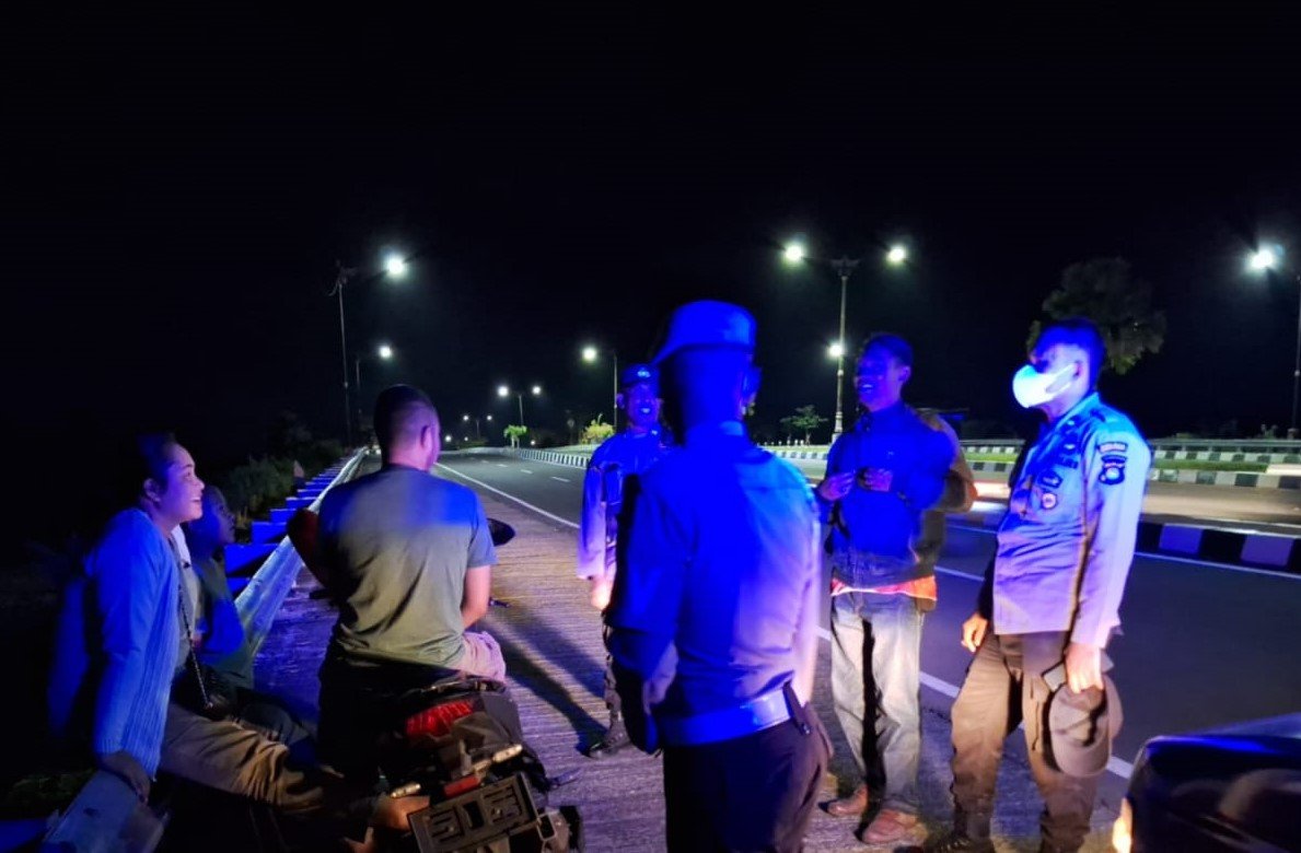 Polsek Gerung Tingkatkan Keamanan dengan Patroli Malam di Bypas Bil