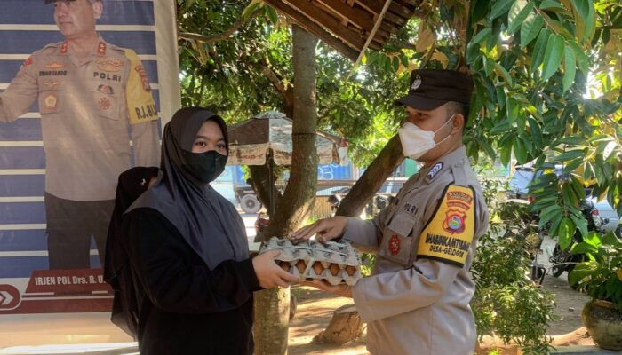 Polsek Kediri Gelar Program Jumat Berkah Peduli Stunting: 1 Personil 1 Butir Telur untuk Tekan Angka Stunting