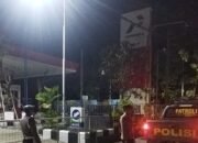 Polsek Lembar Patroli Malam, Pantau Keamanan SPBU dan Simpang Tiga Desa Eyat Mayang