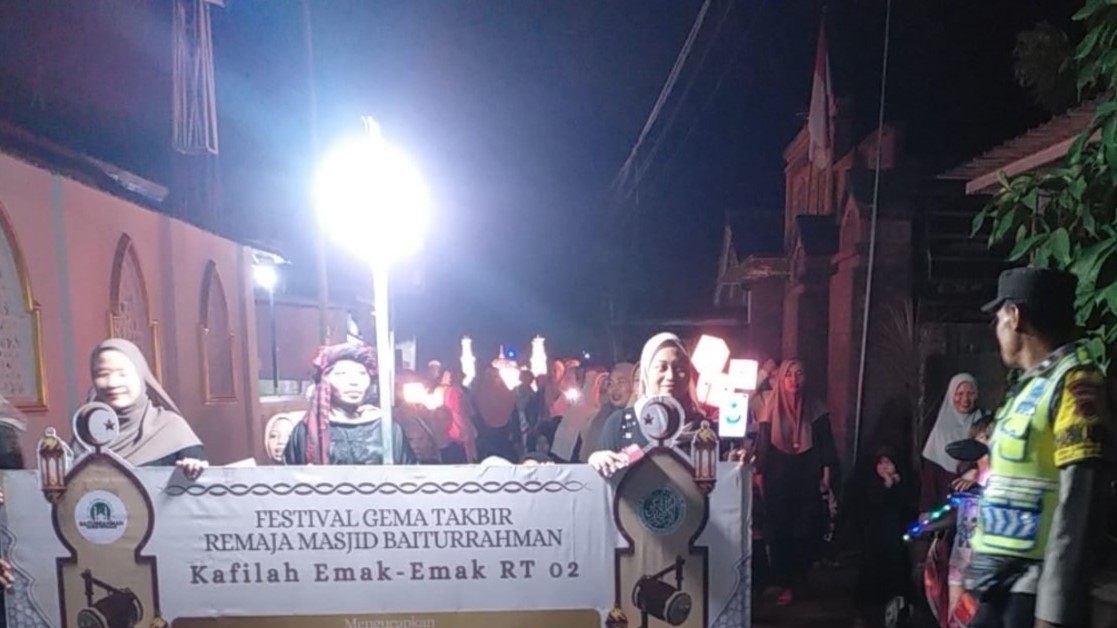 Pengamanan Ketat Pawai Takbiran Keliling di Lombok Barat Berlangsung Aman dan Kondusif