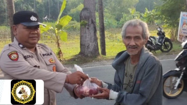 Polres Lombok Barat Berbagi Berkah Idul Adha