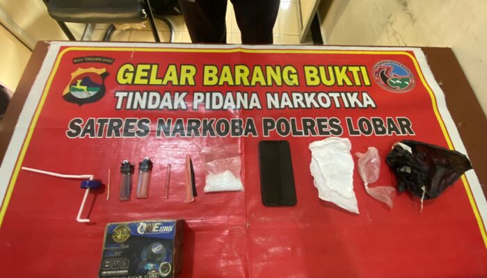 Polres Lombok Barat Berhasil Bekuk Kurir Narkoba Antar Kabupaten