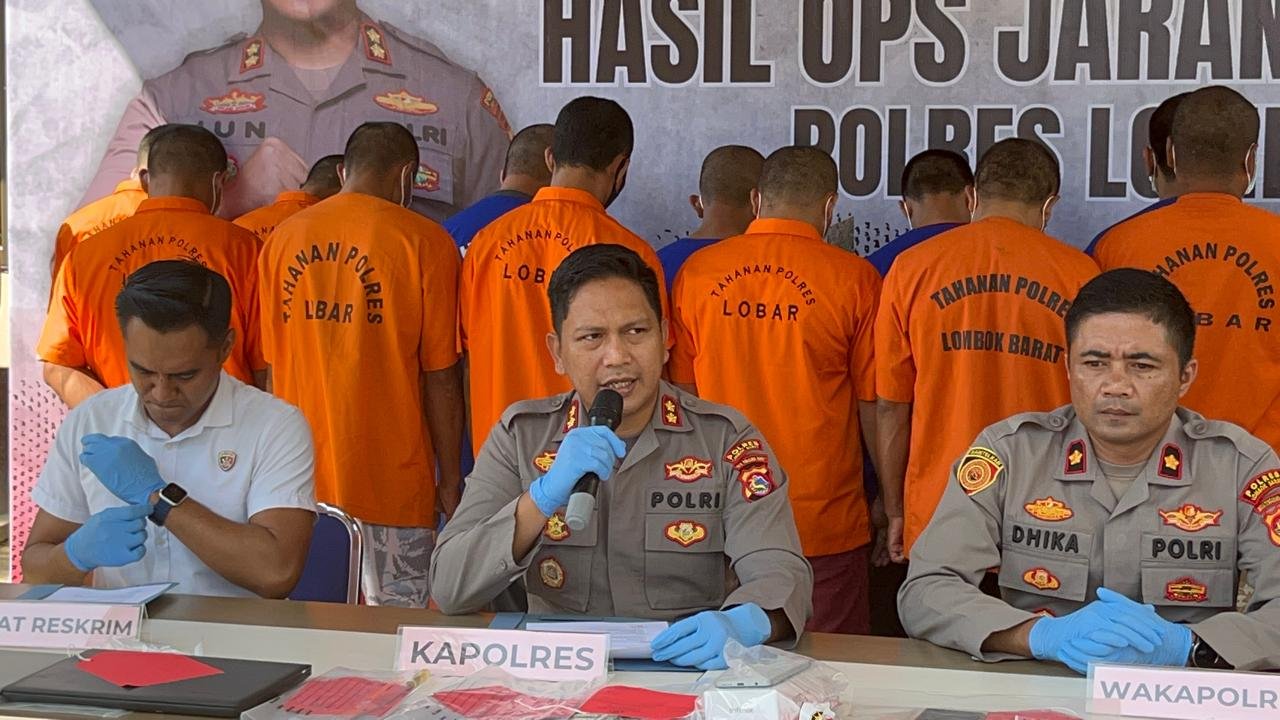 Polres Lombok Barat Sukses Tangkap 57 Tersangka Kasus 3C dalam Operasi Jaran 2024
