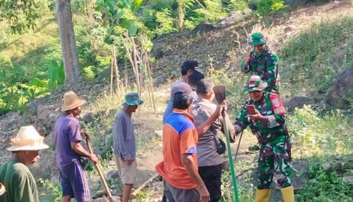 Pembukaan Jalur Baru di Gunung Sasak, Sinergi TNI-Polri dan Petani Hutan