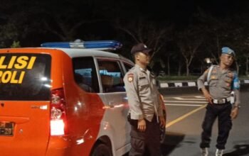 Polsek Labuapi Gencar Patroli Malam, Amankan Jalur Bypass BIL