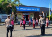 Sat Lantas Polres Lombok Utara Berikan Edukasi Kepada Anak Usia Dini