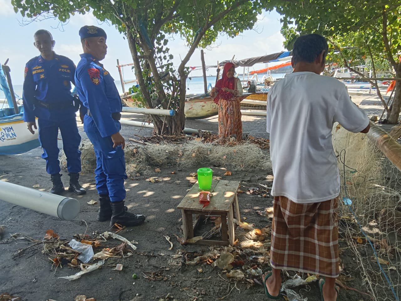 Polairud Lombok Barat Siaga Cuaca Ekstrem, Nelayan Waspada!