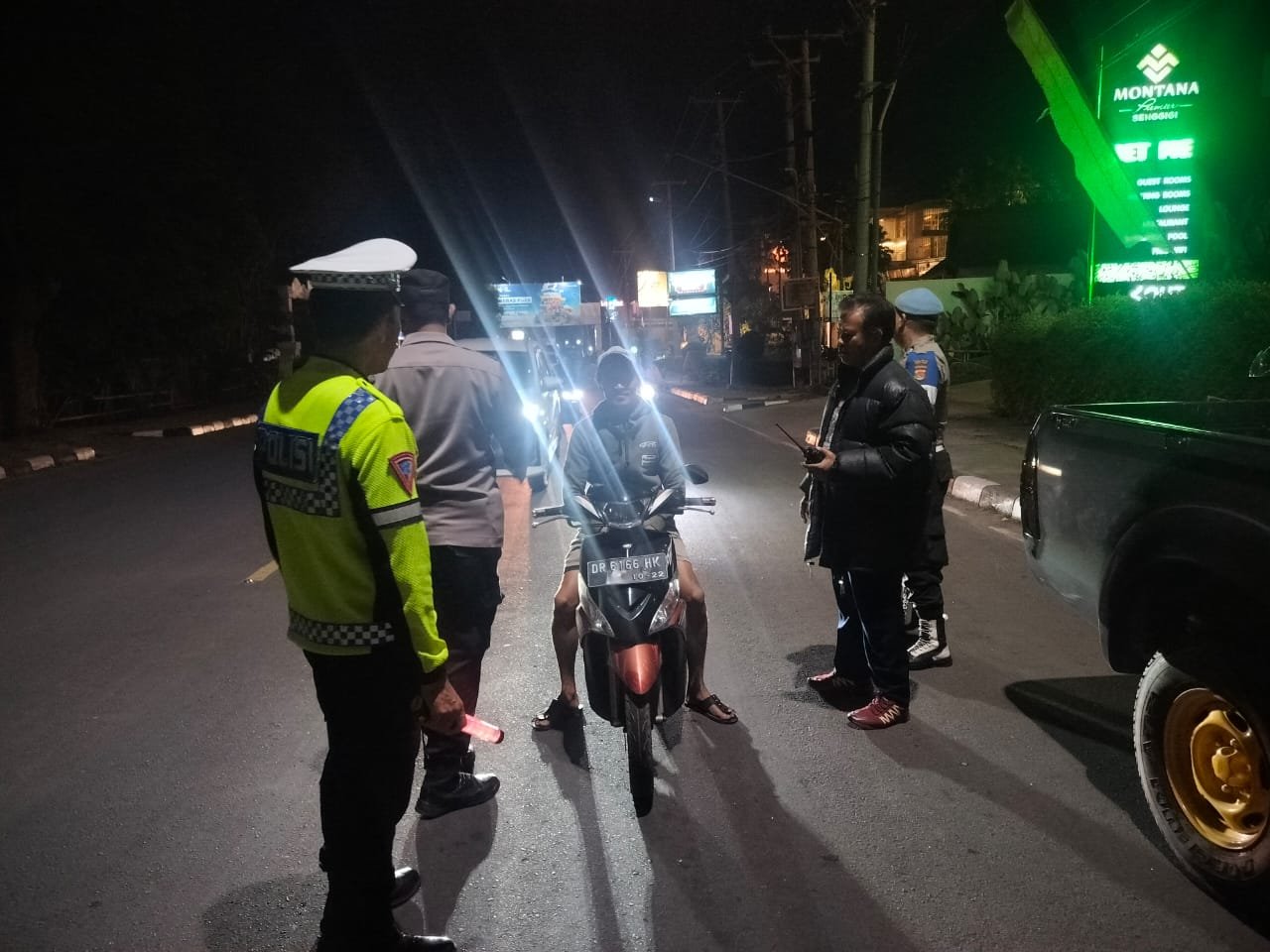 Polisi Tertibkan Knalpot Brong, Cegah Balap Liar di Senggigi