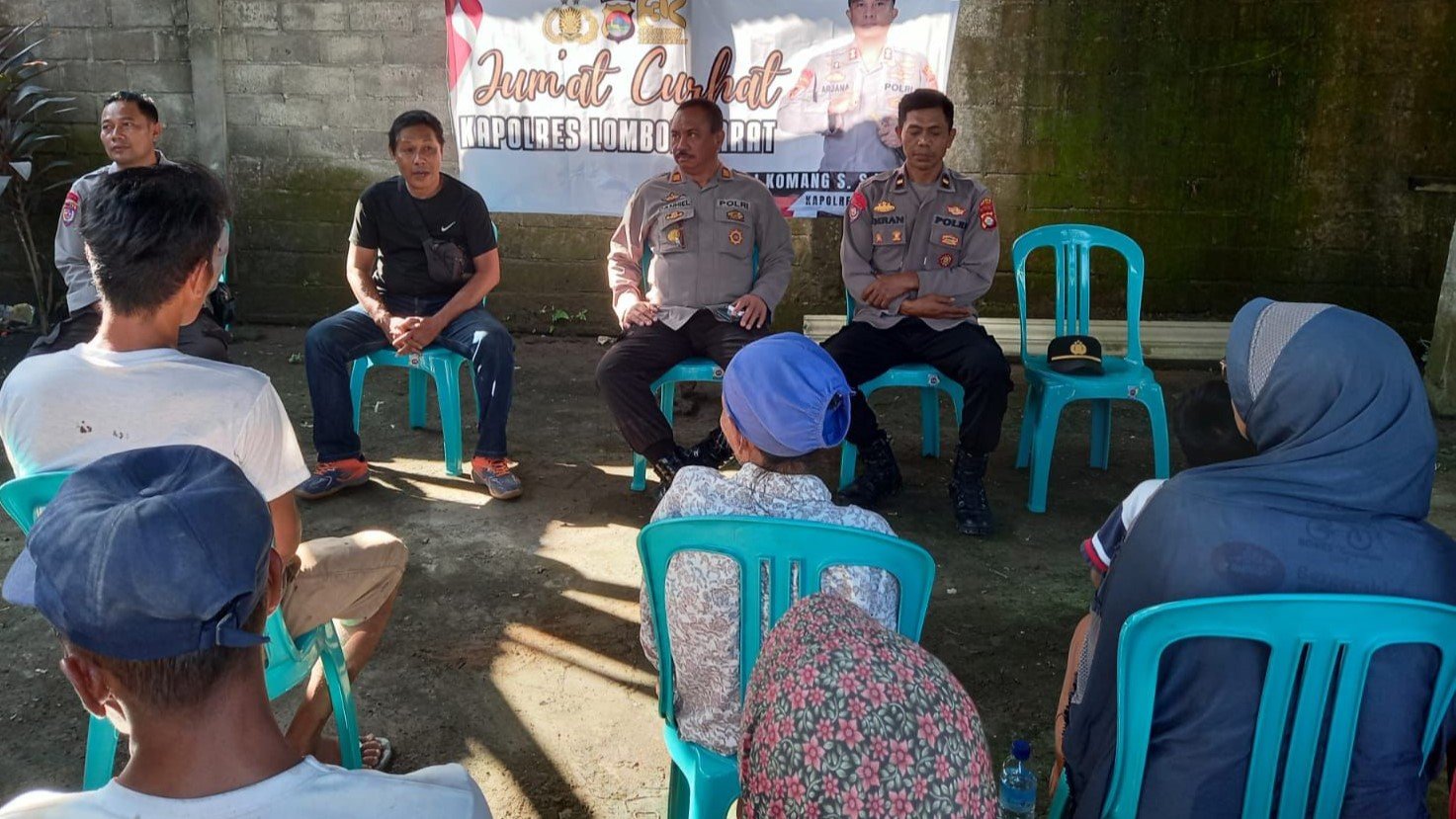 Polres Lombok Barat Gencar Sosialisasi Pemilu Damai di Desa Kuripan