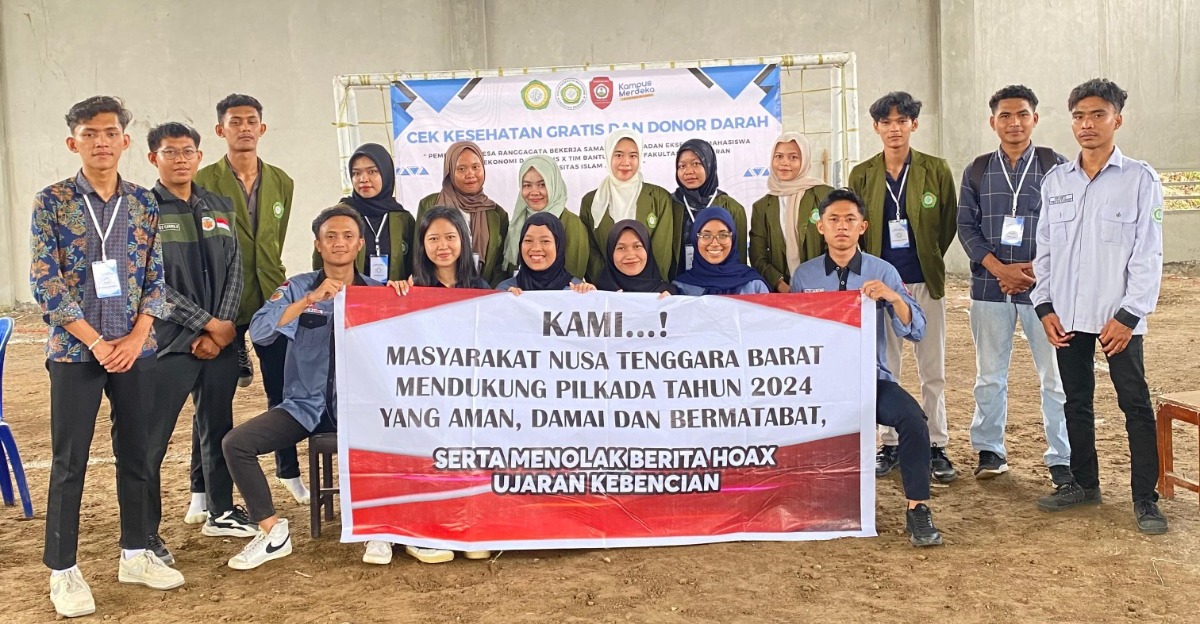 BEM UNIZAR Mataram Dukung Pilkada Damai 2024