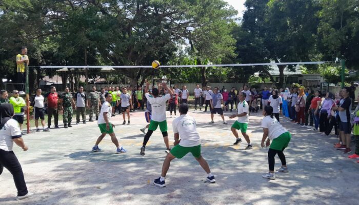 Semarakkan HUT Kemerdekaan RI ke-79, Kodim 1606 Mataram Gelar Pertandingan Bola Voli Antar Satuan