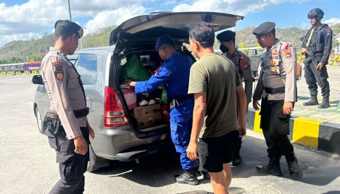 Pemeriksaan Kendaraan Ketat di Pelabuhan Lembar: Operasi Puri Agung II 2024 Mencegah Kriminalitas