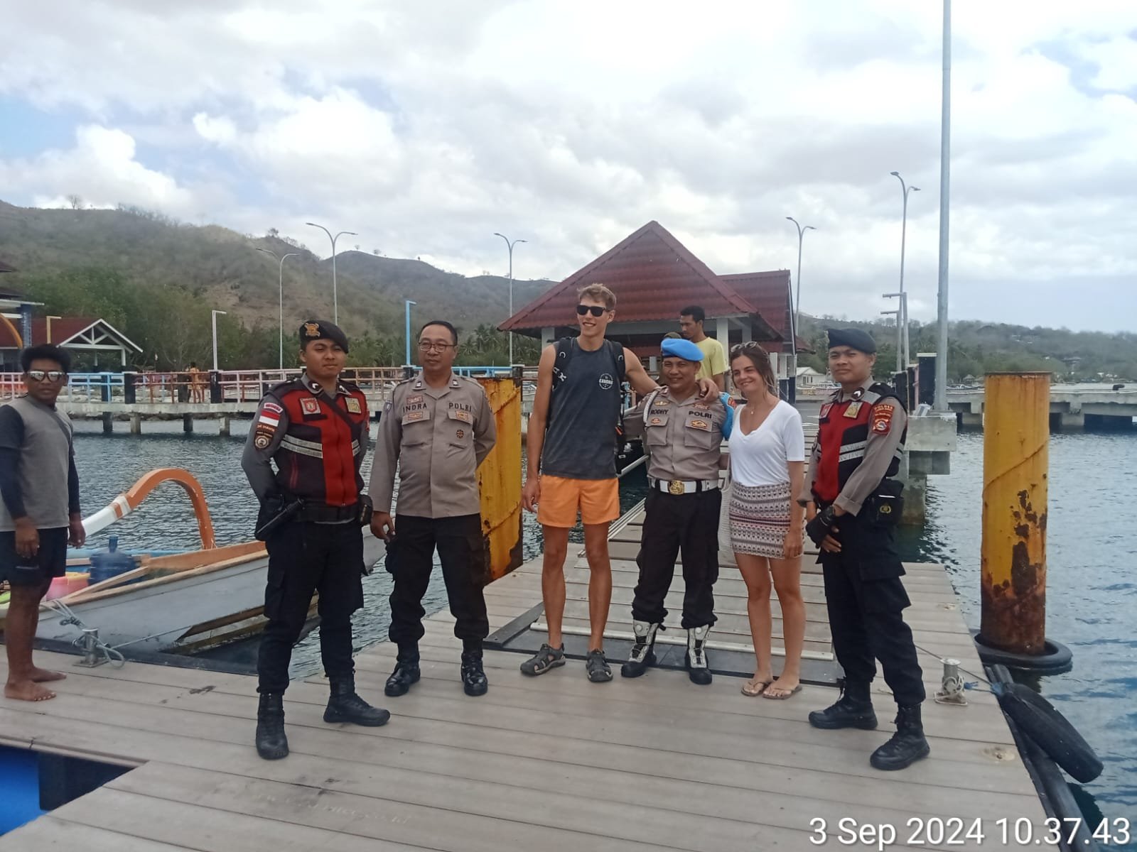 Patroli Ketat di Pelabuhan Tawun, Polsek Sekotong Amankan IAF 2024