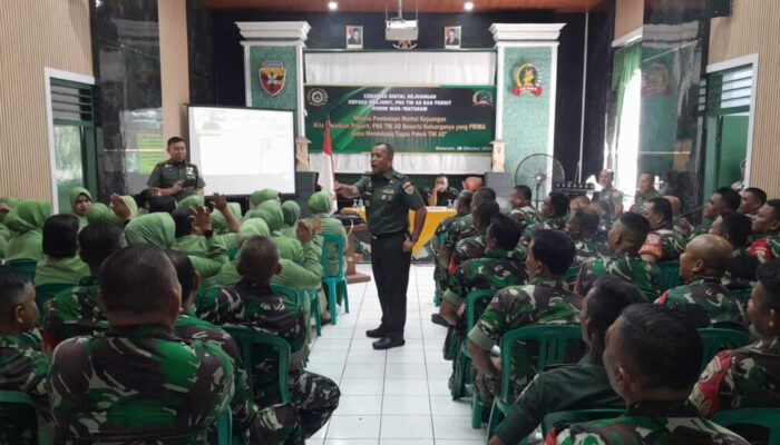 Pembinaan Mental Kejuangan Prajurit TNI AD  Kodim 1606/Mataram