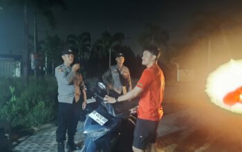 Ciptakan Kondusif, Polsek Labuapi Gelar Patroli Rutin di Vando Land