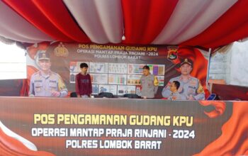 Pengamanan Gudang Logistik KPU Lombok Barat Menjelang Pemilu 2024 Situasi Aman & Terkendali