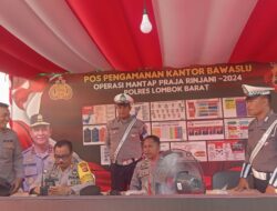 Polres Lombok Barat Perketat Keamanan Pemilu 2024 dengan Patroli Siang di KPU dan Bawaslu