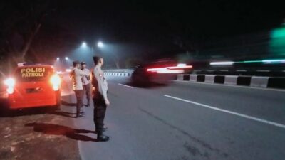 Polsek Labuapi Lakukan Patroli Malam di Jalur By Pass BIL untuk Cegah Kejahatan