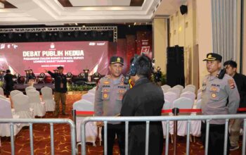 Sukses dan Lancar, Pengamanan Ketat Warnai Debat Publik Kedua Lombok Barat 2024