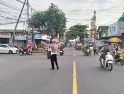 Polsek Batulayar Amankan Arus Lalu Lintas di Tengah Ramainya Kejurda BMX