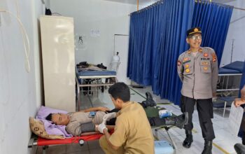 Sambut HUT Satpam Ke-44, Polres Loteng Gelar Bhakti Kesehatan Donor Darah.