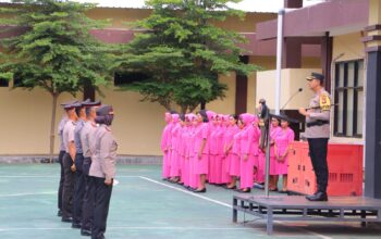 40 Personel Polres Lombok Utara Naik Pangkat