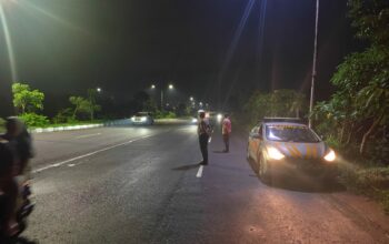 Malam di Banyumulek, Patroli Blue Light Cegah Aksi Kriminal