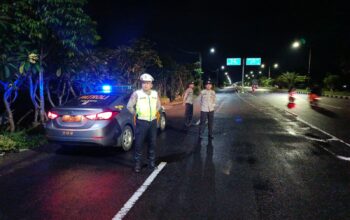 Patroli Intensif Bypass BIL, Polsek Kediri Perkuat Keamanan Malam