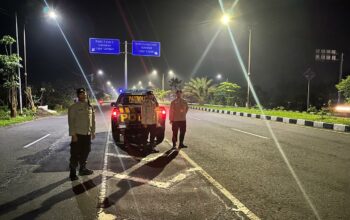 Patroli Intensif Polsek Gerung di Bypass BIL Jaga Kamtibmas, Ciptakan Rasa Aman